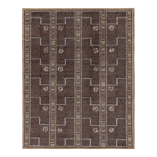 Contemporary Art Deco Style Geometric Wool Rug by Rug & Kilim, India For Sale