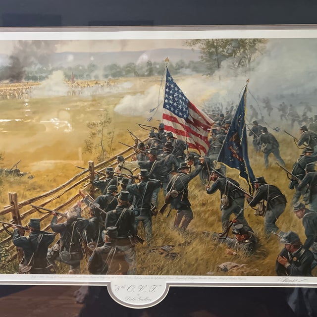 American 1999 Original Print Signed Numbered Framed by Dale Gallon Titled 8th Ovt For Sale - Image 3 of 10