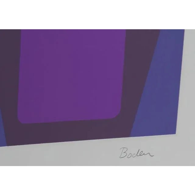 Op Art T Series (Purple) Serigraph by Arthur Boden For Sale - Image 3 of 4