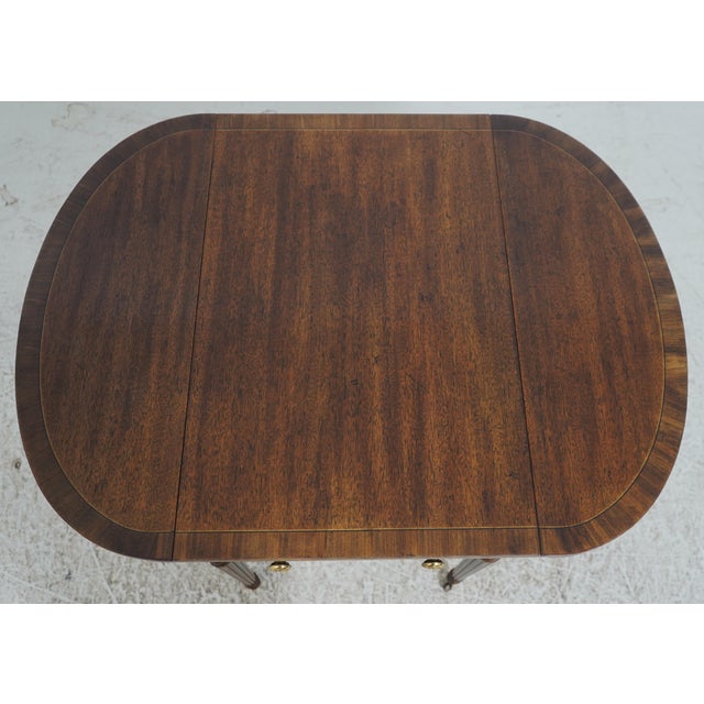 Herendon Mahogany Aston Court Pembroke Drop Side Table For Sale - Image 13 of 18