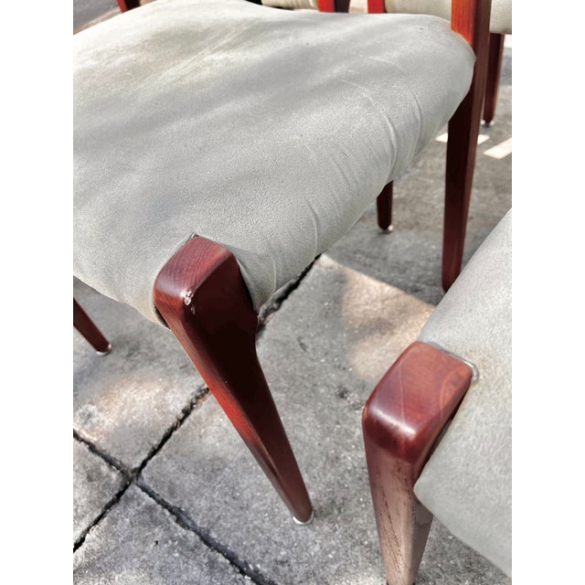 Danish Mid Century Modern Dining Chairs | Set of Five Including Two Armchairs by Niels Otto Møller For Sale - Image 13 of 17