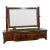 Late 19th Century Georgian Regency Victorian Empire Walnut Vanity Dressing Table Mirror For Sale