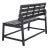 Balcony Bench And Table in Dark Slate Grey For Sale In Philadelphia - Image 6 of 11