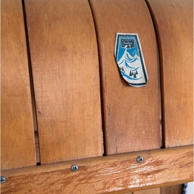 Traditional Vintage Sears Wooden Toboggan – Christmas Wishes For Sale - Image 3 of 4