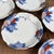 Beautiful set of five Japanese Shobido Honten porcelain plates from the 1950s. Dimensions: height 2.5 cm, diameter 15.5...
