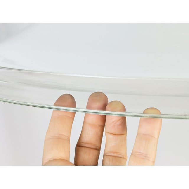 Clear & White Murano Glass Melania Pendant Lamp by Renato Toso for Leucos, 1970s For Sale - Image 13 of 14