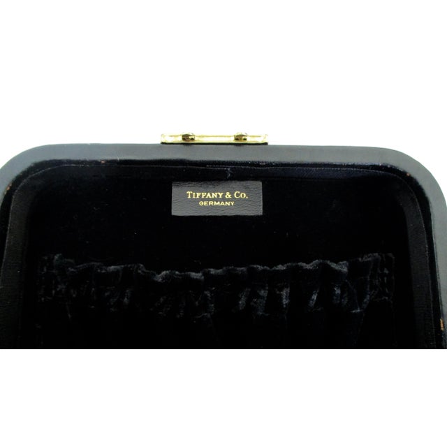 Tiffany & Co. Black Leather Jewelry Box Case Chairish