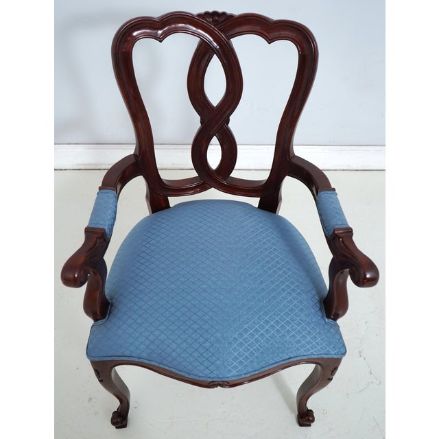 Age: Approx: 30 Years Old Details: Mahogany Fine Carved Details High Quality Construction French Ribbon Cared Backs Nice...
