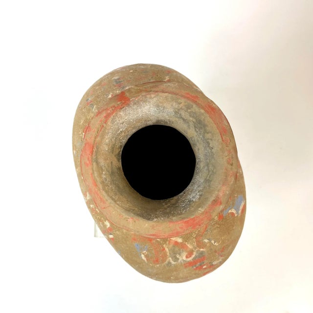 Han Dynasty Chinese Painted Pottery Cocoon Jar For Sale In San Francisco - Image 6 of 10