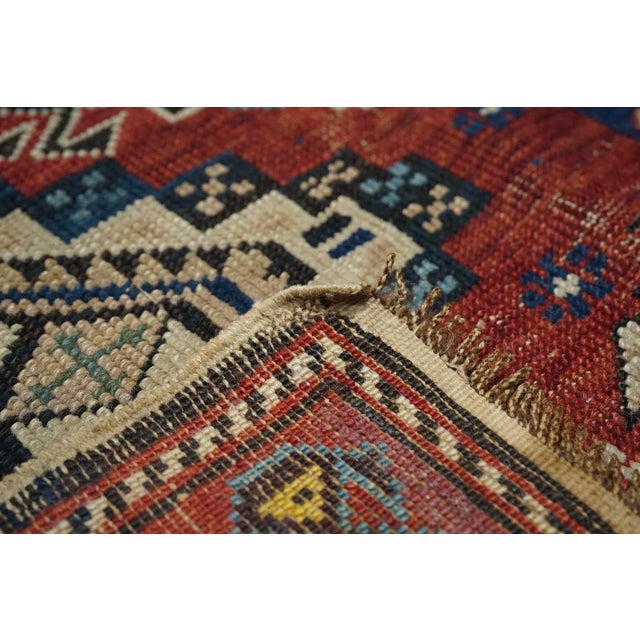 Red Late 18th Century Antique Caucasian Shirvan Rug 5'3'' x 9'7'' For Sale - Image 8 of 8
