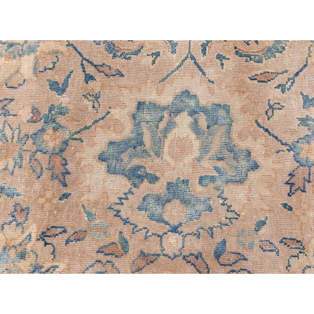 Beige Delicately Rendered Antique North Indian Rug For Sale - Image 8 of 8