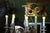 1940s Italian Rococo Revival Painted Wood & Gilt Wrought Iron 8-Light Chandelier For Sale - Image 17 of 18
