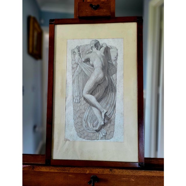 Paper After Giovanni Domenico Campiglia, Nude Sleeping Hermaphroditus, 1740, Engraving, Framed For Sale - Image 7 of 7