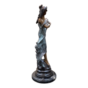 1990s Reproduction Bronze Statue.