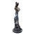 Bronze Statue Young Lady With Bouquet of Flowers For Sale