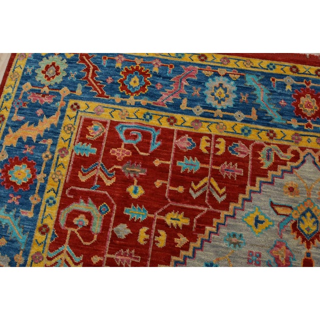 Anatolia Rug 9’1” X 12’2” Gray Wool Tribal Hand-Knotted Oriental Carpet For Sale In Philadelphia - Image 6 of 14
