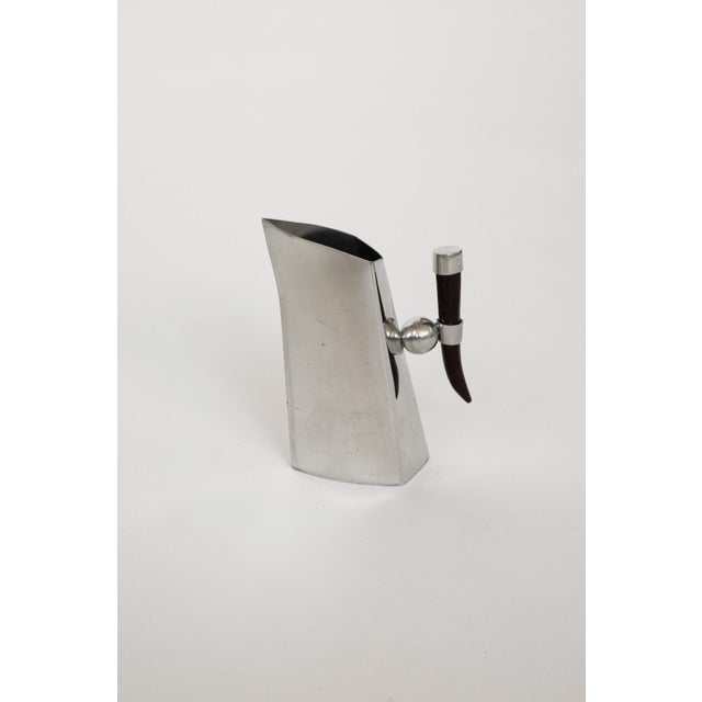 Mid-Century Modern Mid-Century Bolivian Pewter Pitcher from Schohaus For Sale - Image 3 of 6