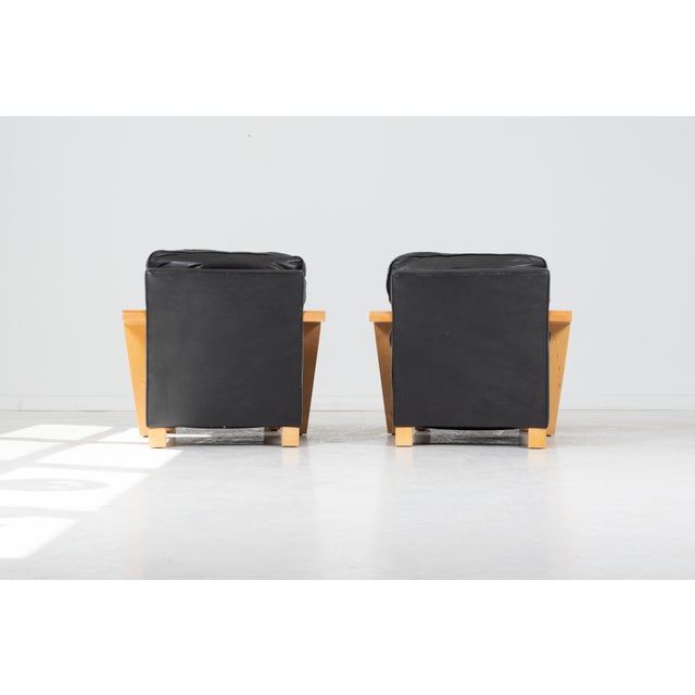 Black Lounge Chair and Ottomans Designed for Thayer Coggin For Sale - Image 8 of 13