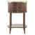 Wood Vintage Mahogany Bedside Table with Marble Top, Italy For Sale - Image 7 of 7