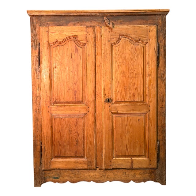 Antique Fir Wardrobe, 1800s For Sale