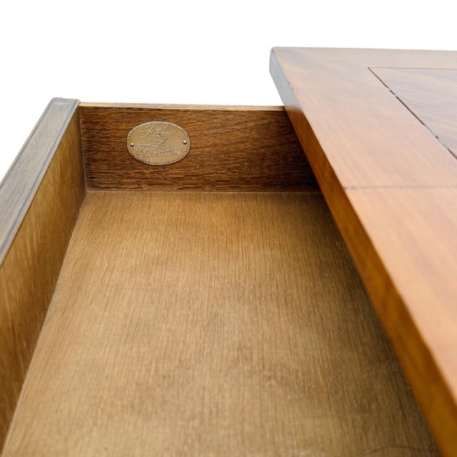 1970s Baker Furniture French Regency Cherry Side Tables - A Pair For Sale - Image 17 of 17