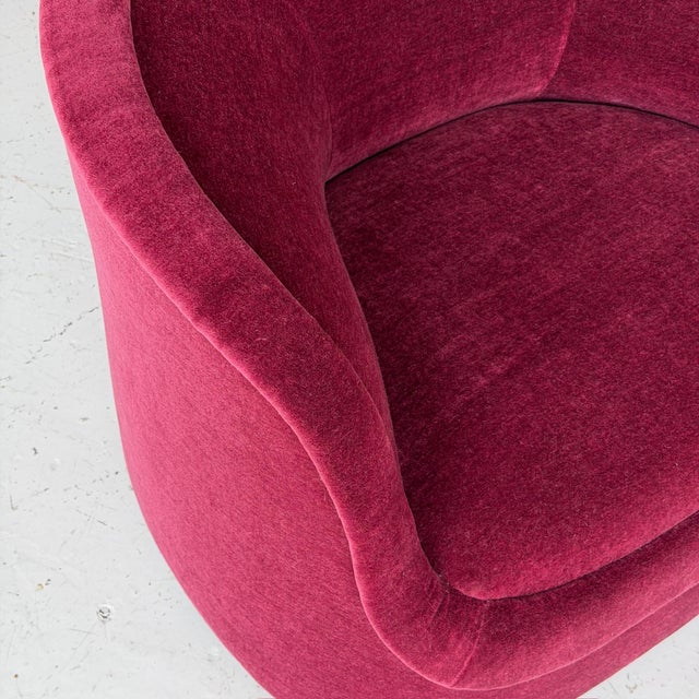 1980s 1980s Cartouche Chairs by Ward Bennett for Brickell Associates in Mohair For Sale - Image 5 of 11