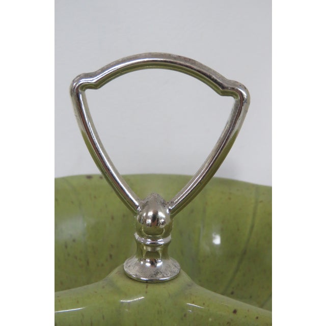 Mid 20th Century Lane and Co 1960 Van Nuys California 3000 Divided Serving Tray With Handle 4637b For Sale - Image 5 of 16