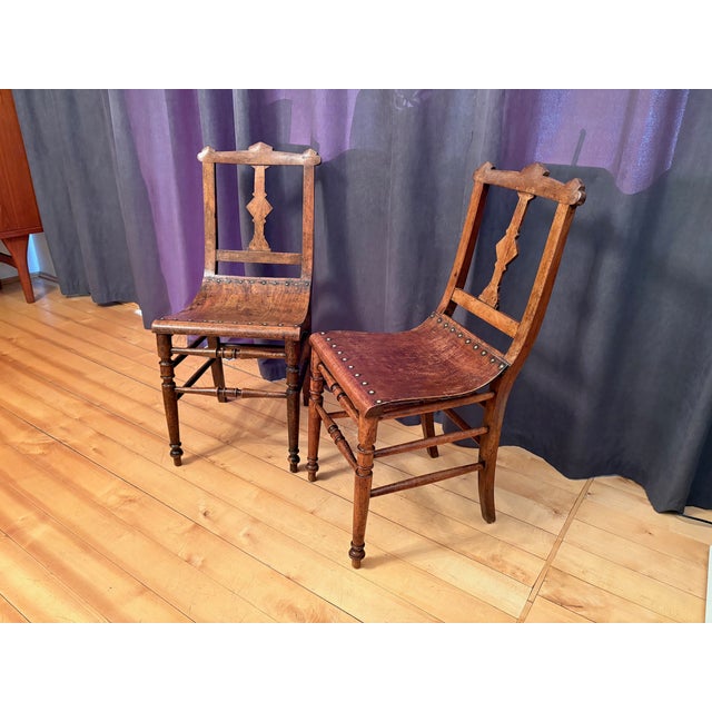 Art Nouveau Chairs, 1890s, Set of 2 For Sale - Image 4 of 18