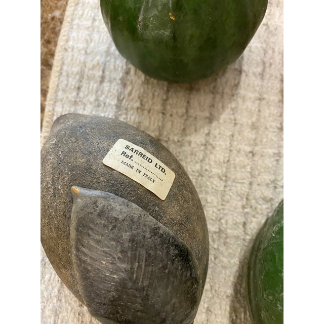 Green 1980s Italian Murano Glass Assorted Colorful Fruit - Set of 7 For Sale - Image 8 of 10