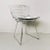 Leather and Chrome Chairs by Harry Bertoia for Knoll, Set of 4, in Flawless conditions. Designed 1950 to 1959 This piece...