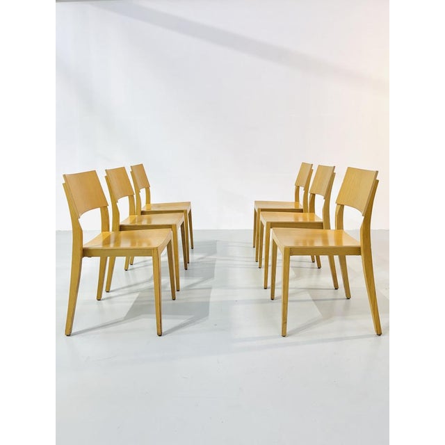 Danish Beech Dining Chairs, 1980s, Set of 6 For Sale - Image 6 of 18