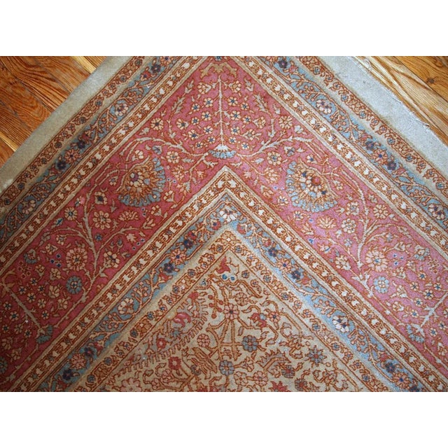 1900 - 1909 1900s Handmade Antique Turkish Sivas Rug 9.10' X 13.3' For Sale - Image 5 of 12