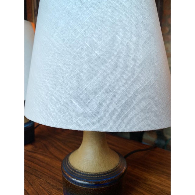 Søholm Stentøj Danish Ceramic Table Lamps by Søholm Stentøj - A Pair For Sale - Image 4 of 17