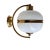 Mid-Century Italian Milk Glass and Brass Wall Lamp, 1970s For Sale - Image 12 of 12