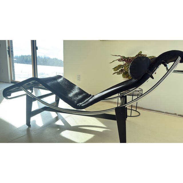 Wohnbedarf 1950s Embru-Werke Le Corbusier Model 2072 Chaise Lounge for Wohnbedarf (Lc4, B306) For Sale - Image 4 of 13