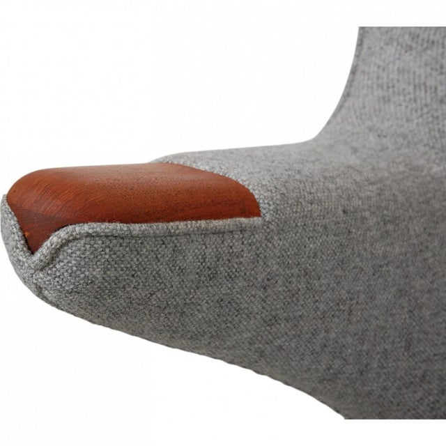 Papa Bear Chair in Grey Hallingdal Fabric by Hans Wegner, 1970s For Sale - Image 13 of 18