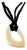 Mid 20th Century Open 18k Yellow Gold Pendant & Suede Cord Necklace For Sale