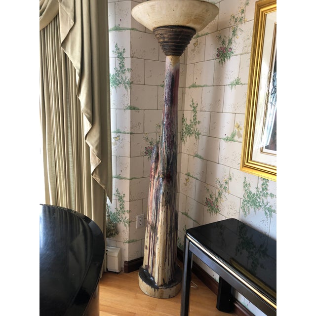1980s 1980s Modern Abstract Hand-Crafted Lamp For Sale - Image 5 of 11