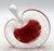 American Late 20th Century American Art Glass "Hearts" Perfume Flask For Sale - Image 3 of 7