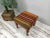 Wood Boho Chic Kilim Upholstered Footstool For Sale - Image 7 of 10