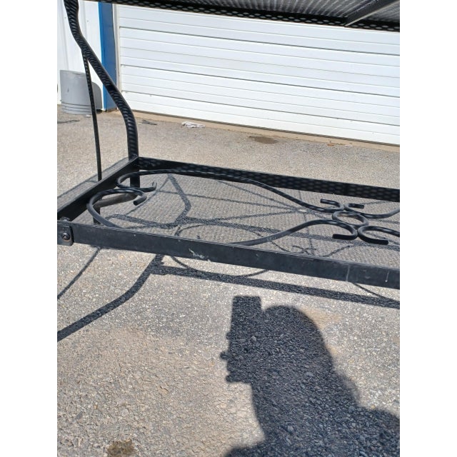 MidCentury Modern Woodard Outdoor Iron 84" Dining Table Chairish