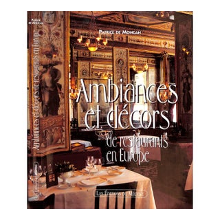 "Ambiances Et Decors De Restaurants en Europe" 2001 Moncan, Patrice De For Sale