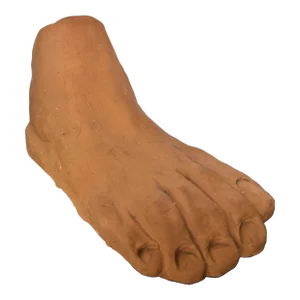 Terracotta Foot Sculpture by Sue Fail