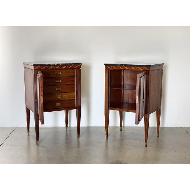Cabinets in Mahogany and Maple Wood in the style of Paolo Buffa, 1940s, Set of 2 For Sale - Image 3 of 18