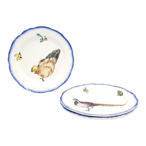Three Plates From the Rousseau Service, France Circa 1870
