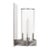 "Hesperus" Outdoor Wall-Mount Candle Holder by When Objects Work— Brushed Stainless Steel & Glass For Sale