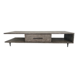 Artisan Modern Low Profile Coffee Table For Sale