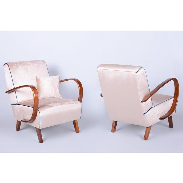 Chair model c - also known as "canadian" this pair of art deco armchairs dates back to the mid-20th century and was...