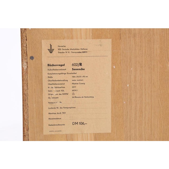 Series 602 Bookcase by Franz Ehrlich for Hellerau, 1960s For Sale - Image 12 of 15