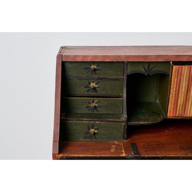Antique Swedish Country House Secretaire, 1840 For Sale - Image 10 of 15